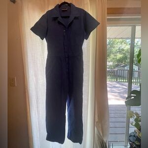 Cornflower Blue SHORT SLEEVE JUMPSUIT Big Bud Press